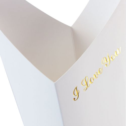 Artikel Bloementas rozen cadeauverpakking wit 46cm 12 st