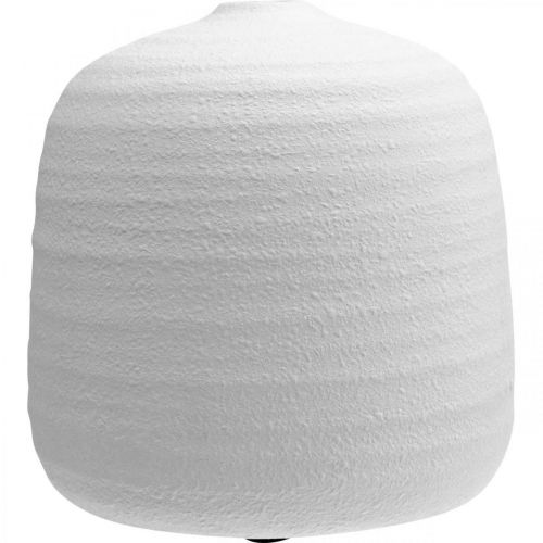 Artikel Bloemenvaas, keramische vaas, decoratieve vaas wit Ø22cm H22,5cm