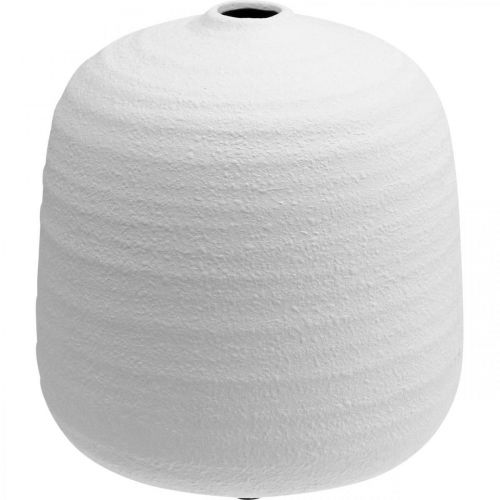 Artikel Bloemenvaas, keramische vaas, decoratieve vaas wit Ø22cm H22,5cm