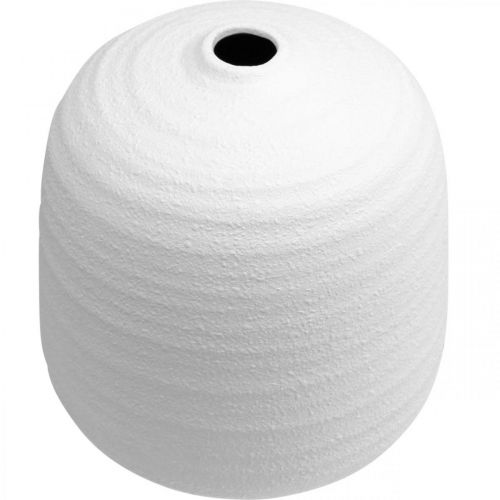 Artikel Bloemenvaas, keramische vaas, decoratieve vaas wit Ø22cm H22,5cm