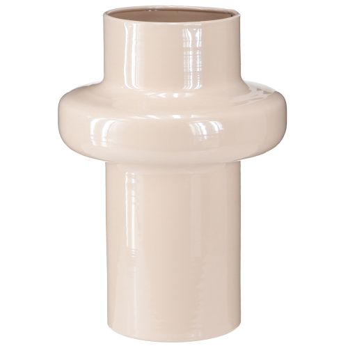 Artikel Bloemenvaas Metaal Bruin Cappuccino Emaille Ø17cm H23cm