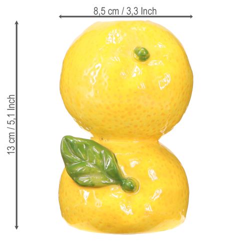 Artikel Bloemenvaas citroen keramiek vaas decoratie Mediterraan H13cm