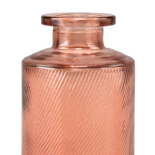 Artikel Bloemenvaas Mini Glazen Decoratie Retro H13cm Oranje 4st
