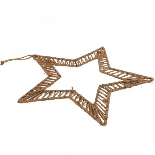 Artikel Boho-stijl, decoratieve ring Kerstmis, decoratieve ring ster W40cm