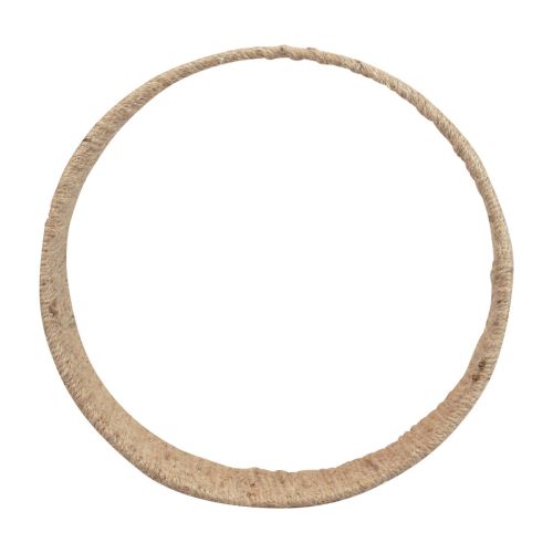 Boho style hangdecoratie plantenschommel decoratie ring jute 31cm