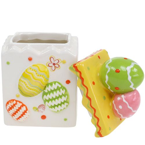 Floristik24 Snoeppot geel Pasen 13.5cm