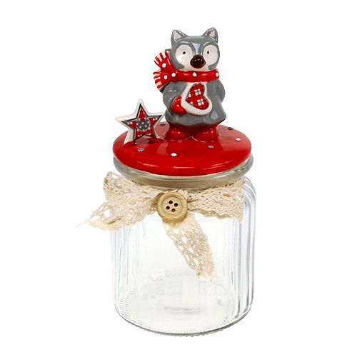 Snoeppot met deksel Fuchs Ø7,5cm H16cm
