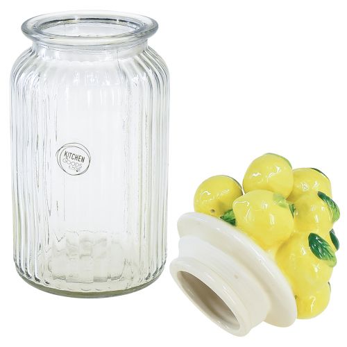 Artikel Bonbonniere glaskeramiek citroen zomer Ø11cm H27cm