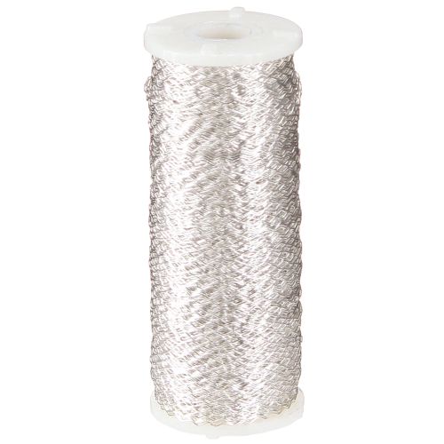 Artikel Bouilloneffect draad 100g zilver