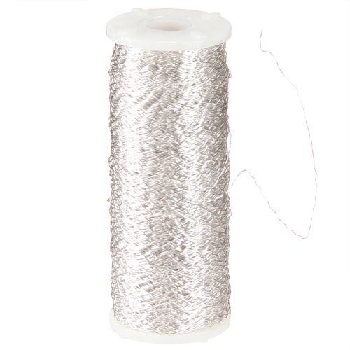 Artikel Bouilloneffect draad 100g zilver