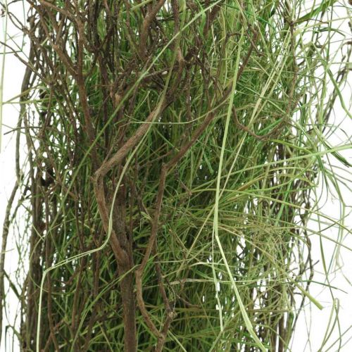 Floristik24 Decoratieve grasstruik met takken Gedroogd gras plukje 65×12cm