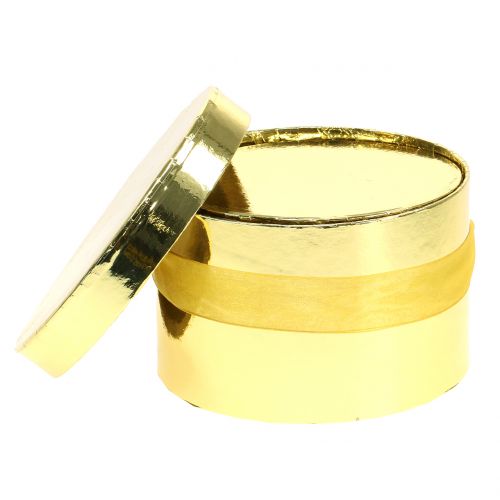 Floristik24 Bloembak goud Ø14 / 16cm 2st