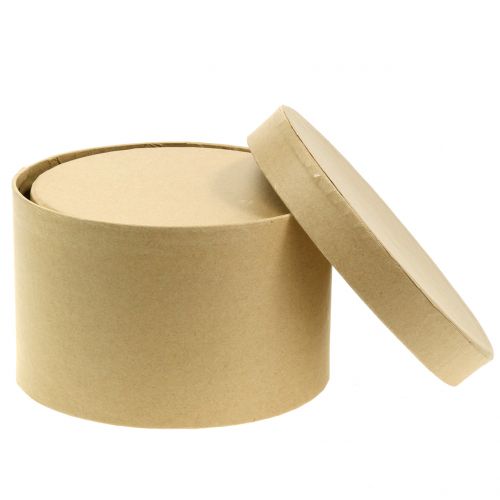 Floristik24 Doos ronde bloembak naturel Ø14 / 16cm 2st
