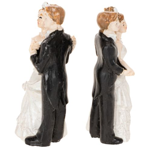 Bruid en bruidegom 6 cm 2 stuks | Floristik24.nl