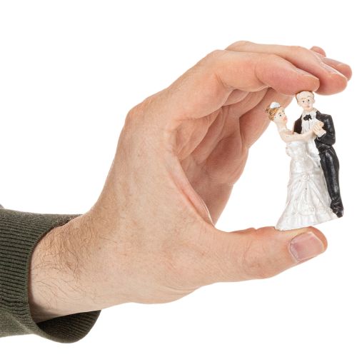 Bruid en bruidegom 6 cm 2 stuks | Floristik24.nl
