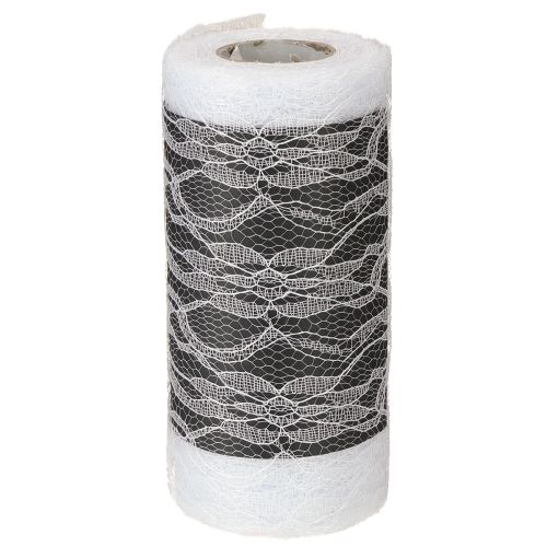Artikel Breed kanten lint tafelloper kant wit 150mm 10m