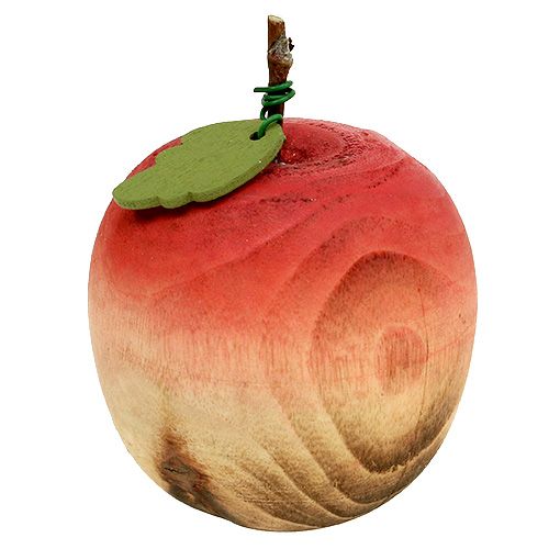 Floristik24 Peer en appel uit hout assortiment 6.5cm-8.5cm 4st