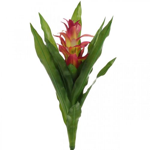 Floristik24 Bromelia kunst Roze Kunstbloem om op te plakken 54cm