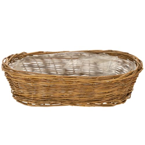 Broodmandje van circa 30 cm ovaal, ongepeld | Floristik24.nl