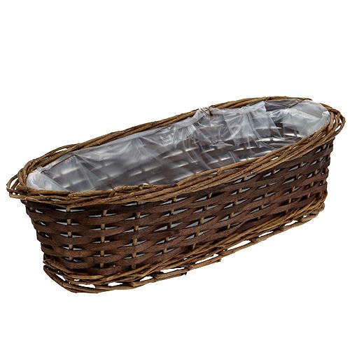 Floristik24 Broodmand ovaal ongepeld 35cm H10cm