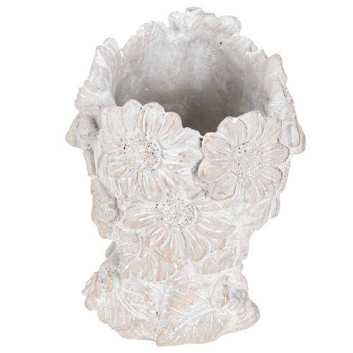 Artikel Buste van gegoten steen, sculptuur vrouw plantenbak antiek H21,5cm