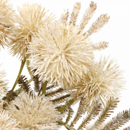 Kunst Distel Creme Drylook Bol Distel 33cm 3st