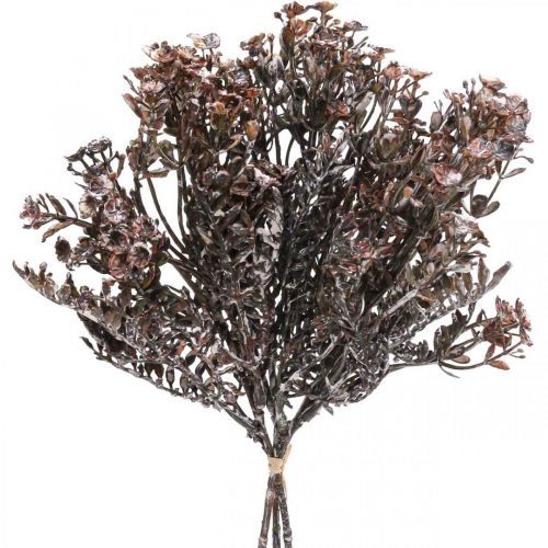 Kunstplanten bruin herfstdecoratie winterdecoratie Drylook 38cm 3st
