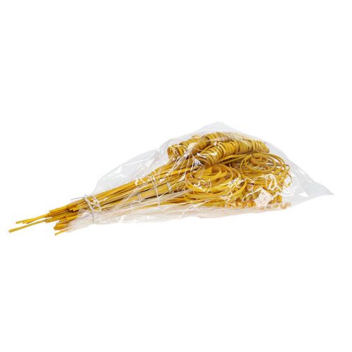 Artikel Riet assortiment mini goudgeel 75 stuks