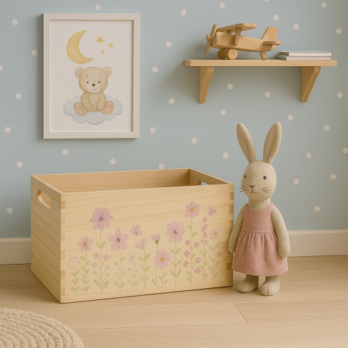 Artikel Klein houten doosje houten doosje bloemen vlinder 30x18cm