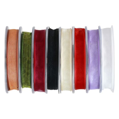 Chiffonlint organzalint 15mm 20m diverse kleuren