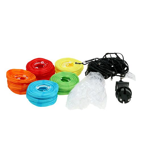 Floristik24 Chinese lantaarns met 20 LED&#39;s kleurrijke 9.5m