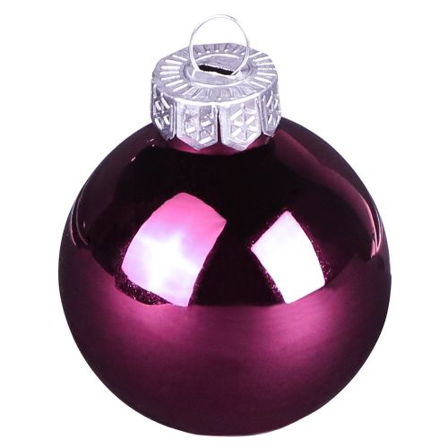 Floristik24 Kerstboomballen glazen boombollen Berry Mix Ø5cm 24 stuks Berry roze beige crème glanzend