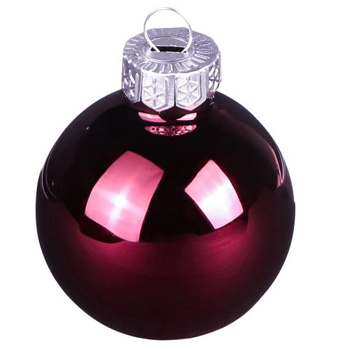 Kerstboomballen glazen boombollen Berry Mix Ø5cm 24 stuks Berry roze beige crème glanzend | Floristik24.nl