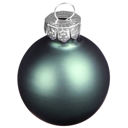 Floristik24 Kerstboomballen van glas groen parelmoer grijs Ø5cm 24 st