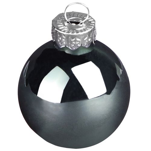 Kerstboomballen van glas groen parelmoer grijs Ø5cm 24 st | Floristik24.nl