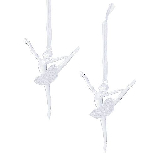 Floristik24 Kerstboomdecoraties Ballerina 10cm 12st