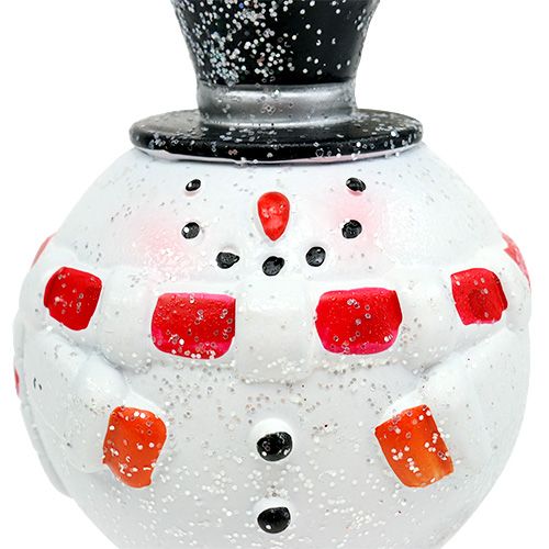 Floristik24 Kerstboomversiering Kerstman, sneeuwpop kunststof Ø8cm 2st