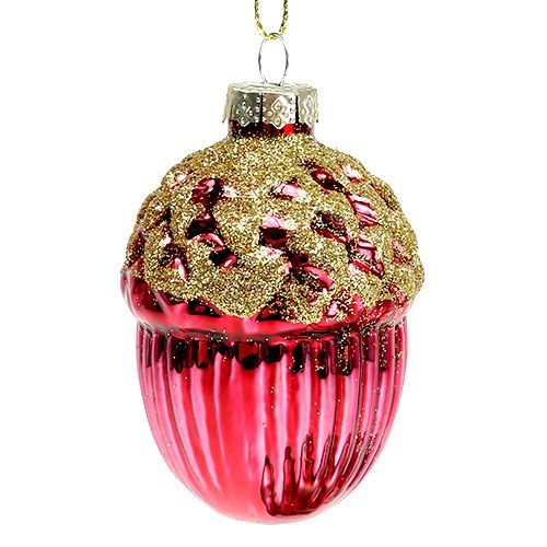 Floristik24 Kerstboomversiering eikel om 8cm ezel op te hangen. 4p