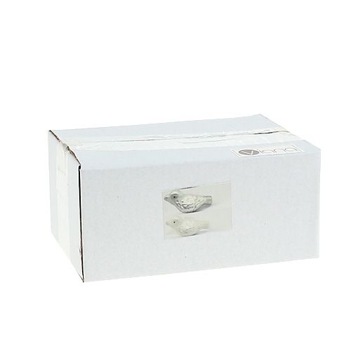 Floristik24 Het glasvogel van kerstboomdecoratie op geassorteerde klem groen. 4st
