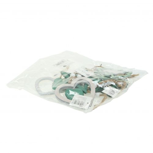 Artikel Kerstboomdecoraties mix groen, wit 10cm 9st
