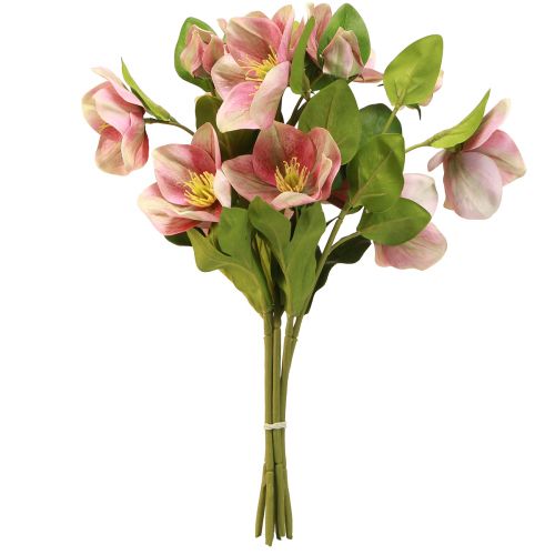 Artikel Elegant boeket roze kerstrozen – 35 cm 6 st.