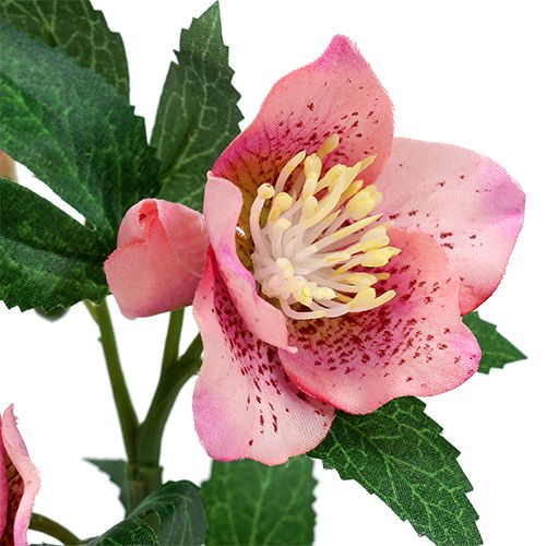 Floristik24 Kerstroos roze L22cm 1 st