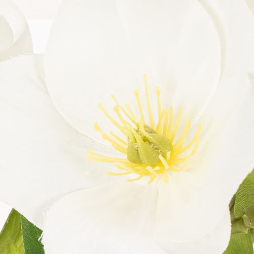 Kerstroos kunstbloem, wit, decoratief boeket kunstbloemen, 40 cm, 4 stuks | Floristik24.nl