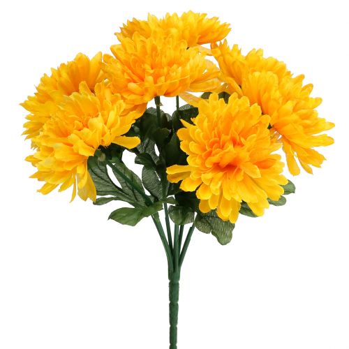 Chrysanthemum geel met 7 bloemen