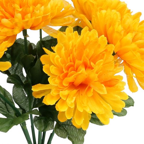 Artikel Chrysanthemum geel met 7 bloemen