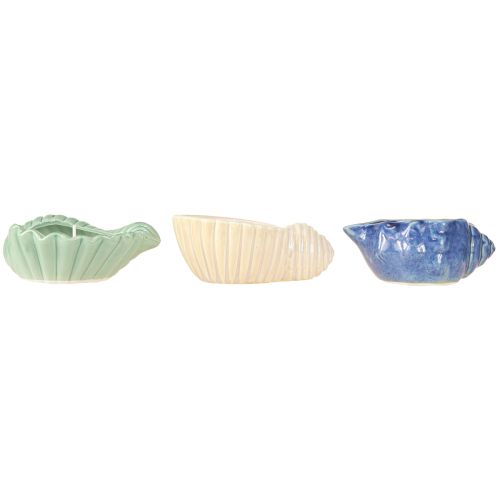 Artikel Citronella Kaars Schelp Keramiek Buitenkaars 14cm 3st
