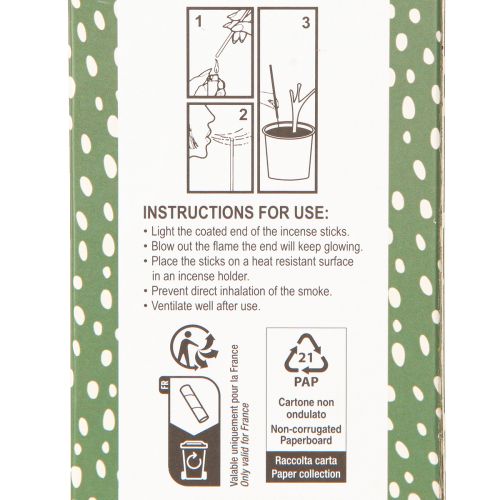 Artikel Citronella Wierookstokjes Bamboe L50cm 20 Stokjes x 2