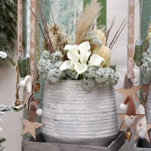 Artikel Clematis groen met sneeuw 43cm 3 st