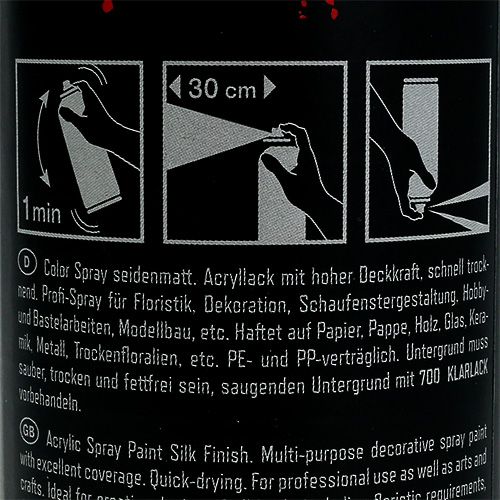 Floristik24 Kleurspray mat donkerrood 400ml