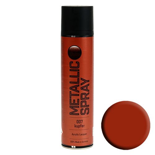 Floristik24 Kleurspray metallic helder koper 400ml
